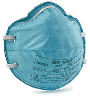 3M Particulate Respirator 1860S, N95, 20/Box product image
