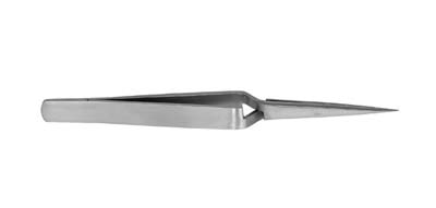 Jewelers Forceps 4.75" #9 Cross Action Straight - Jewelers Forceps 4.75" #9 Cross Action Straight - Image 1