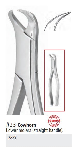 Extracting Forceps Size 23 Lower Molars Cowhorn Ea thumbnail 9