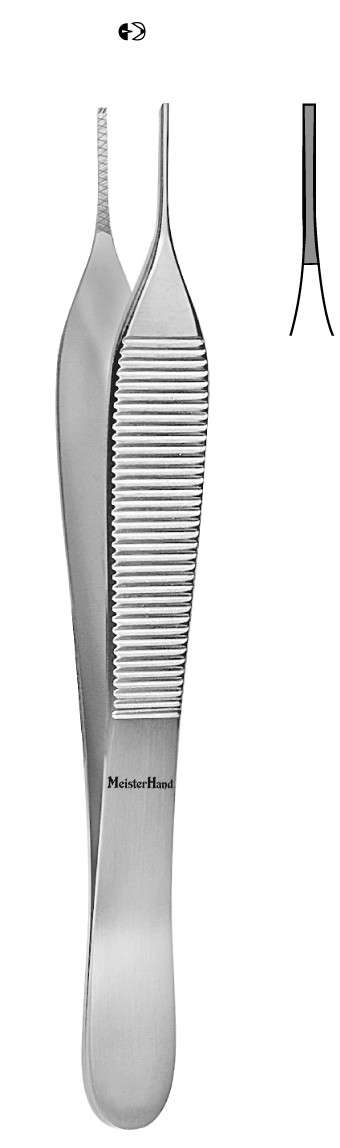 MeisterHand by Integra Miltex # MH6-121 ( 89132-560 ) Cross Serrated Tips 12.1 cm (43/4") - MeisterHand by Integra Miltex # MH6-121 ( 89132-560 ) Cross Serrated Tips 12.1 cm (43/4") - Image 1