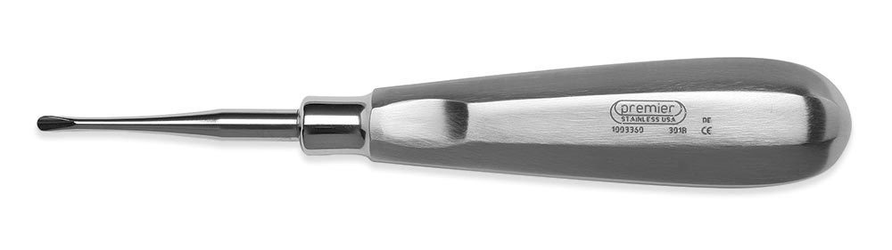 Apical Elevator, Blunt, Single-End, Large Stainless Steel Handle, # 301 B, 1/Pk, 1003360 thumbnail 5