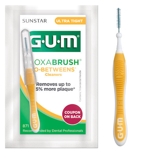 GUM Go-Betweens Proxabrush Cleaners, Ultra Tight, Yellow, 36/Box, 871PQ (Discontinued) thumbnail 6