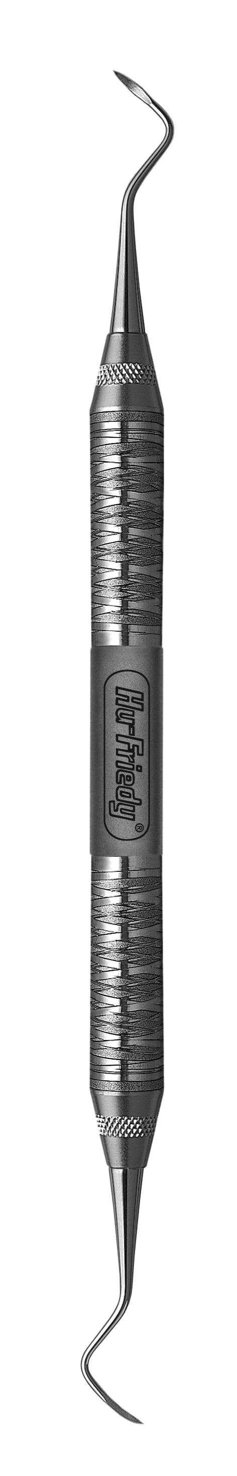 #13S/14S Turgeon Modified Pointed McCall Curette with #6 Satin Steel Handle product image