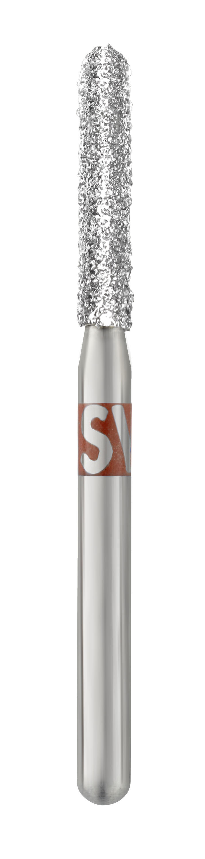 Piranha Diamond Single-Use Burs, FG, Round End Cylinder, # 881-016, 1.6 mm, Fine, Red, 25/Pk, 881-016F thumbnail 6