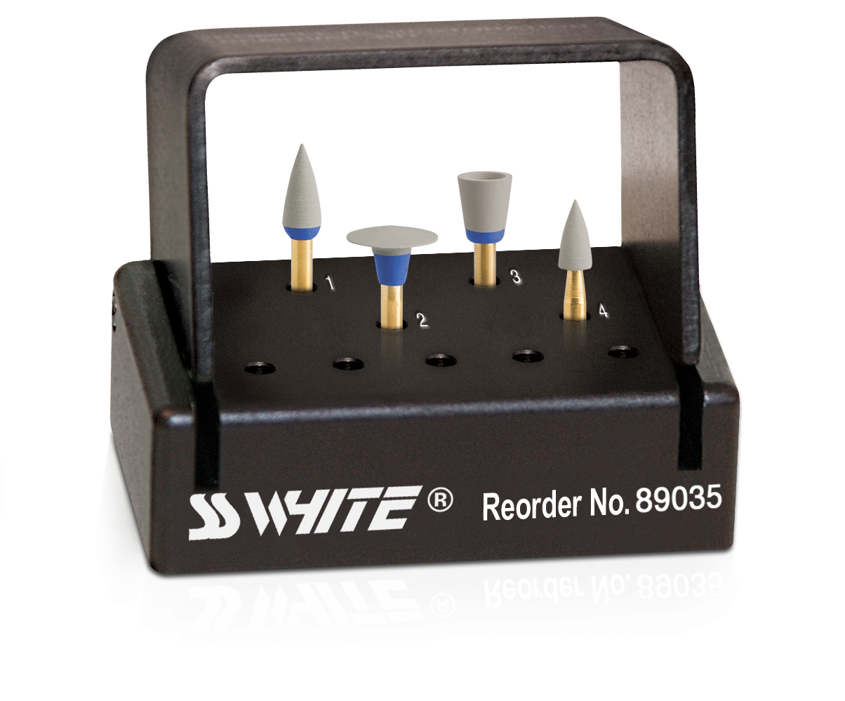 Jazz Supreme Diamond Polishers, RA, 4-Piece Kit with Autoclavable Bur Block, 4/Pk thumbnail 7