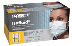 Isofluid SecureFit Earloop Masks, ASTM Level 1, Blue, 50/Pk, CGIBLSF thumbnail 13