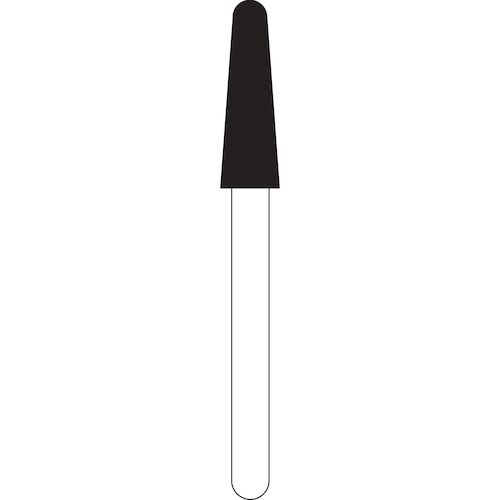 NTI Diamond Burs, FG, Taper Round End, # F856, 2.5 mm, Fine, Red, 5/Pk, F856-025 product image