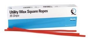 Quala - Dental Wax Rope Wax, Square, White, 55 Strips/bx - Quala - Dental Wax Rope Wax, Square, White, 55 Strips/bx - Image 1