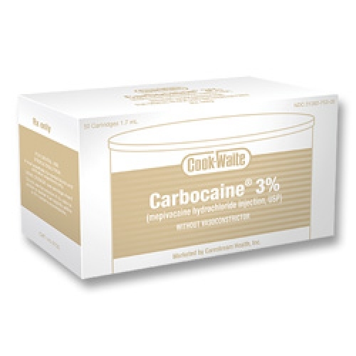 Carbocaine 3% Plain 50/Bx product image