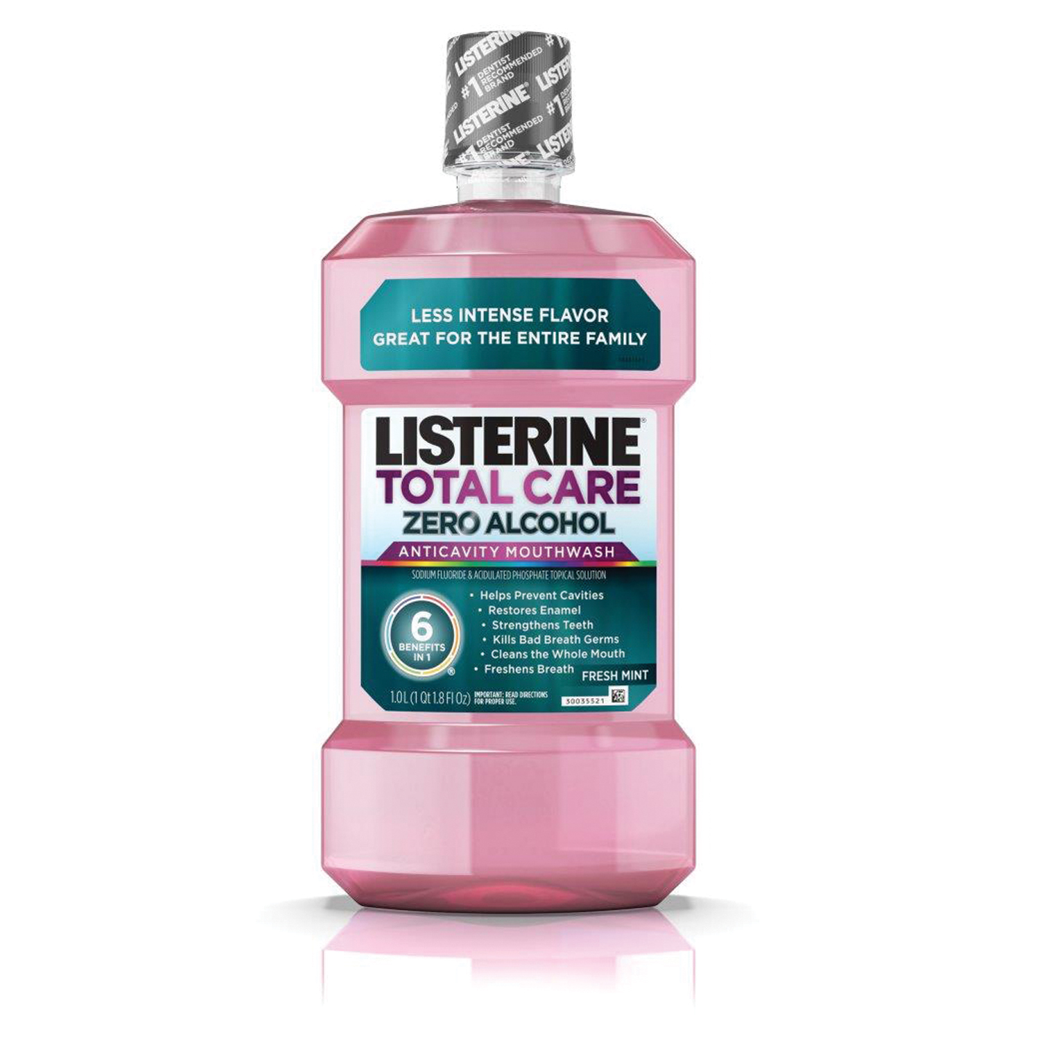 Listerine Total Care Zero Alcohol Anticavity Mouthwash 1L Case of 6 thumbnail 8