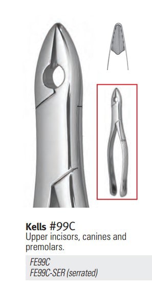 Nordent - Extraction Forceps Upper Incisors Serrated thumbnail 3