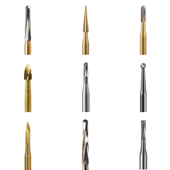 NeoBurr 12-Blade Trimming &amp; Finishing Carbide Single-Use Burs, FG, Flame, H48L12, 1.2 mm, 25/Pk, H48L12 thumbnail 7