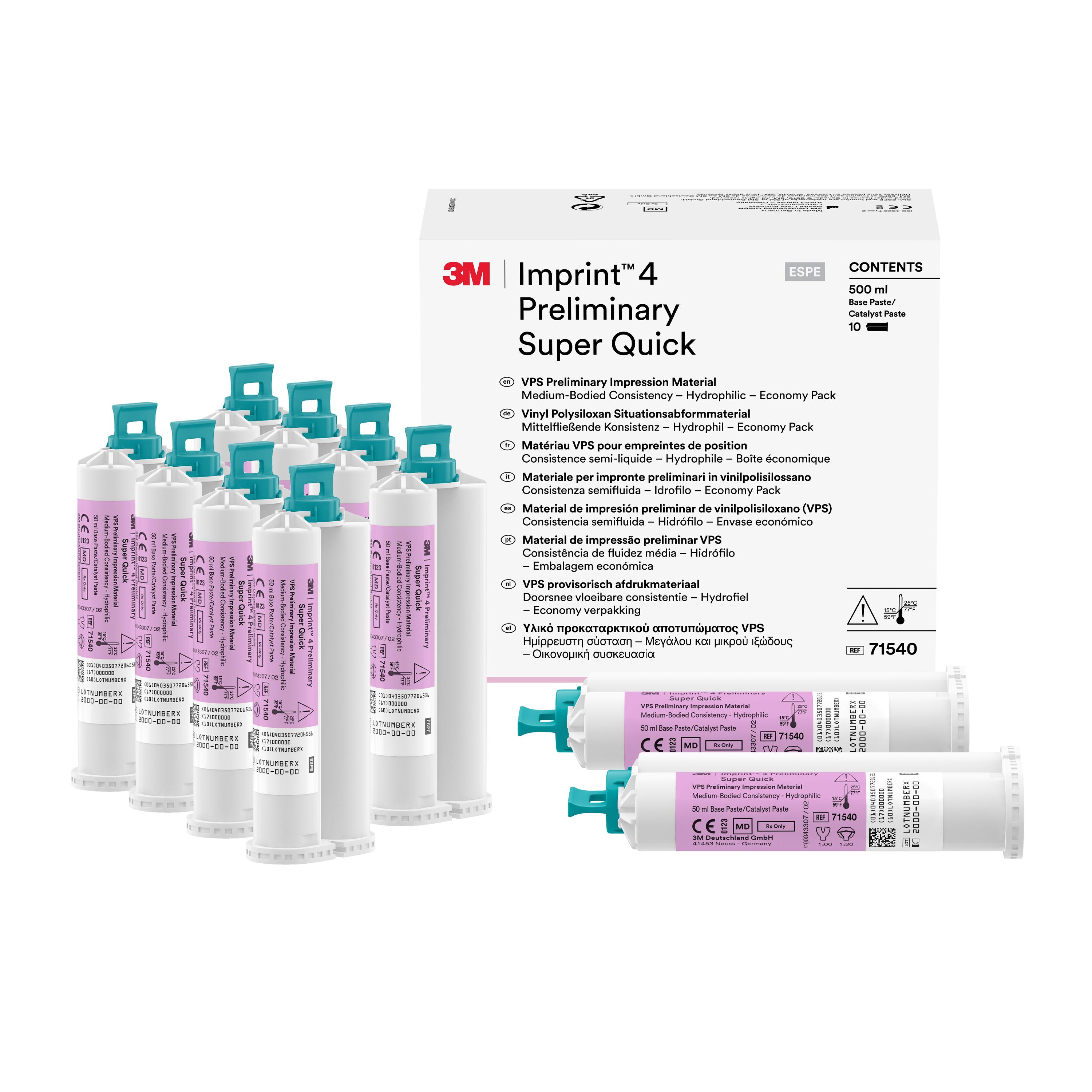 Imprint 4 Preliminary VPS Alginate Cartridge, Economy, Super Quick, 50 ml, 10/Pk thumbnail 10