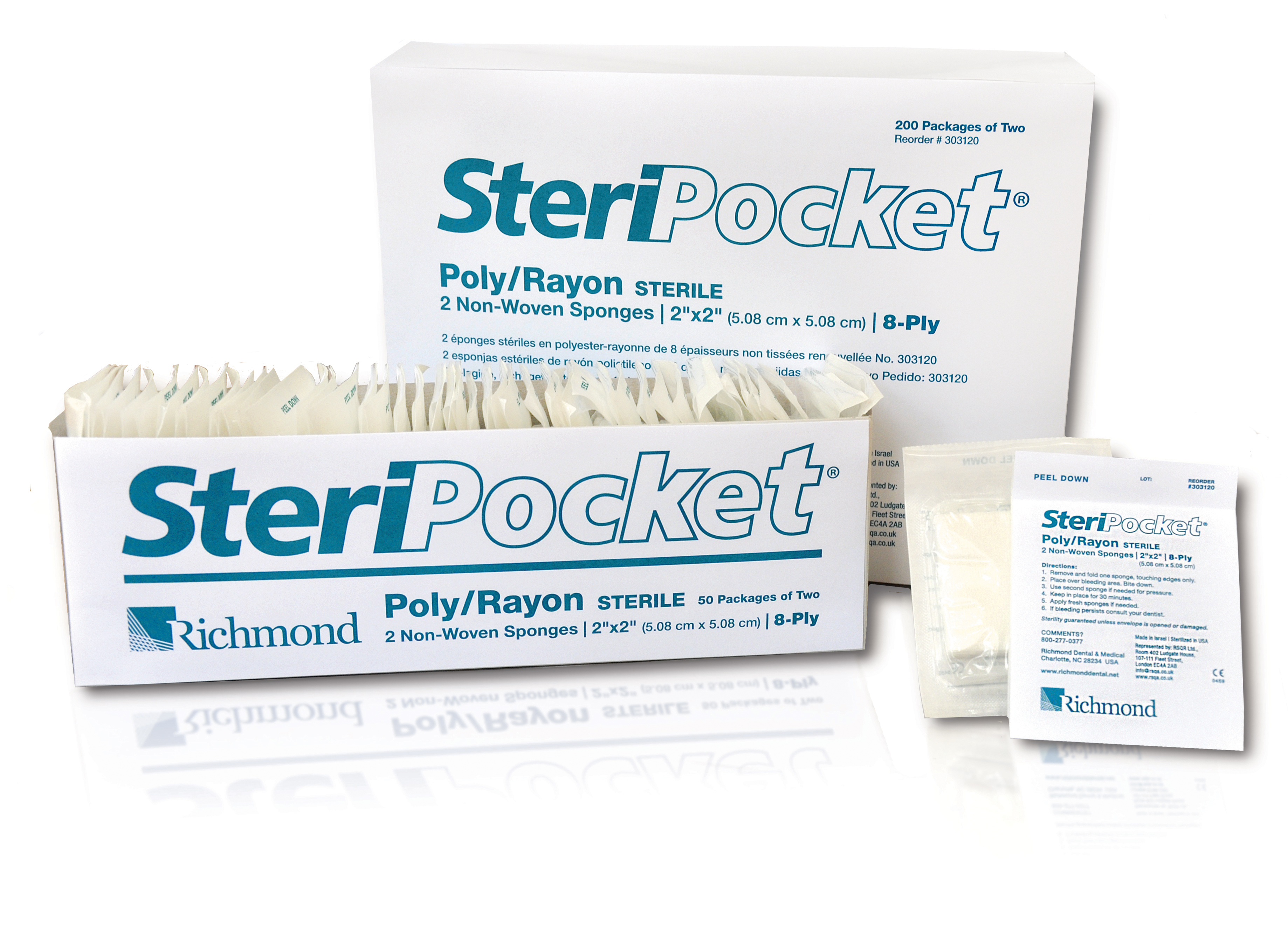 Richmond - SteriPocket Cotton-Filled Sterile 2x2 2/Pk x 300 Pks/Box thumbnail 11