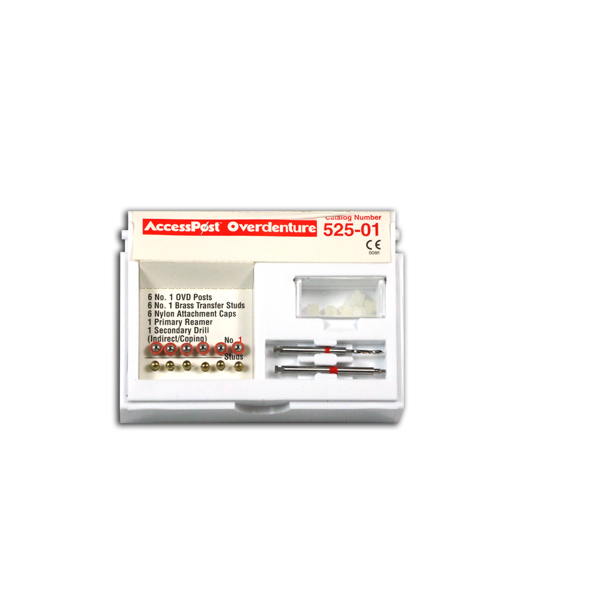 AccessPost Overdenture Posts Refill Size 1 Red 6/Pk - AccessPost Overdenture Posts Refill Size 1 Red 6/Pk - Image 1