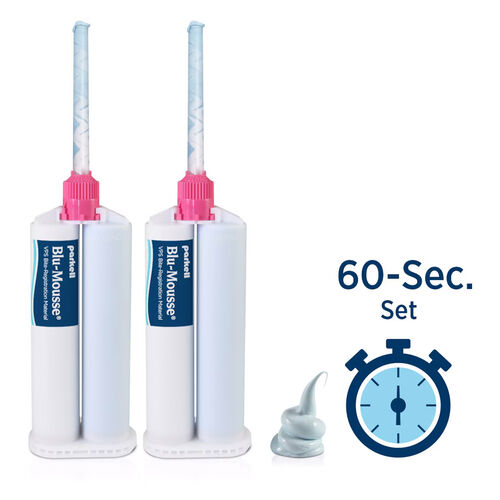 Blu-Mousse VPS Bite Registration Material, 60 Split Cartridge, 50 ml, 2/Pk, S440S thumbnail 10