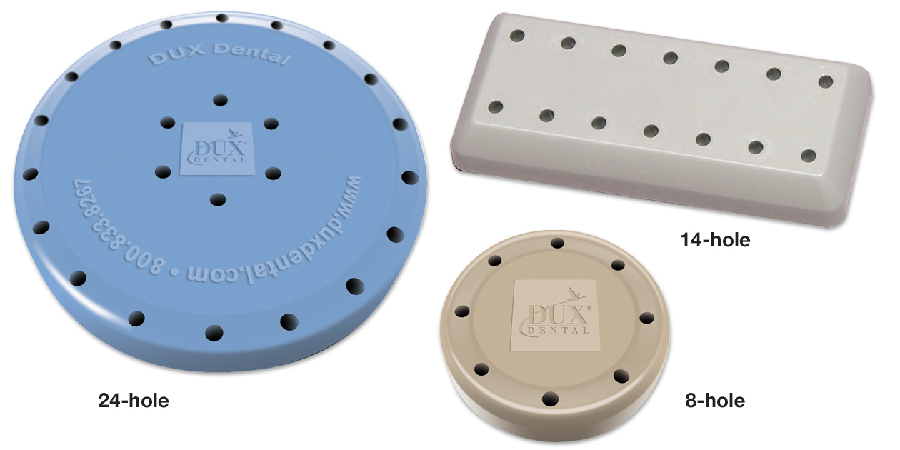 Teal Magnetic Bur Block Large Round 24-Hole thumbnail 7