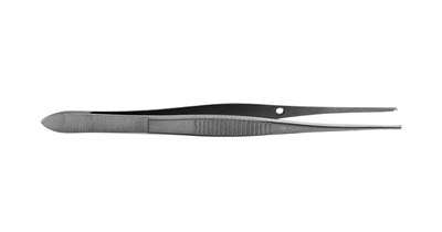 Eye Dressing Forceps 4" Straight Serrated - Eye Dressing Forceps 4" Straight Serrated - Image 1