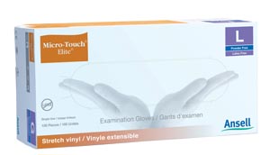 Micro-Touch Elite Vinyl Gloves, Powder-Free, Medium, 100/Box, 3092 thumbnail 9