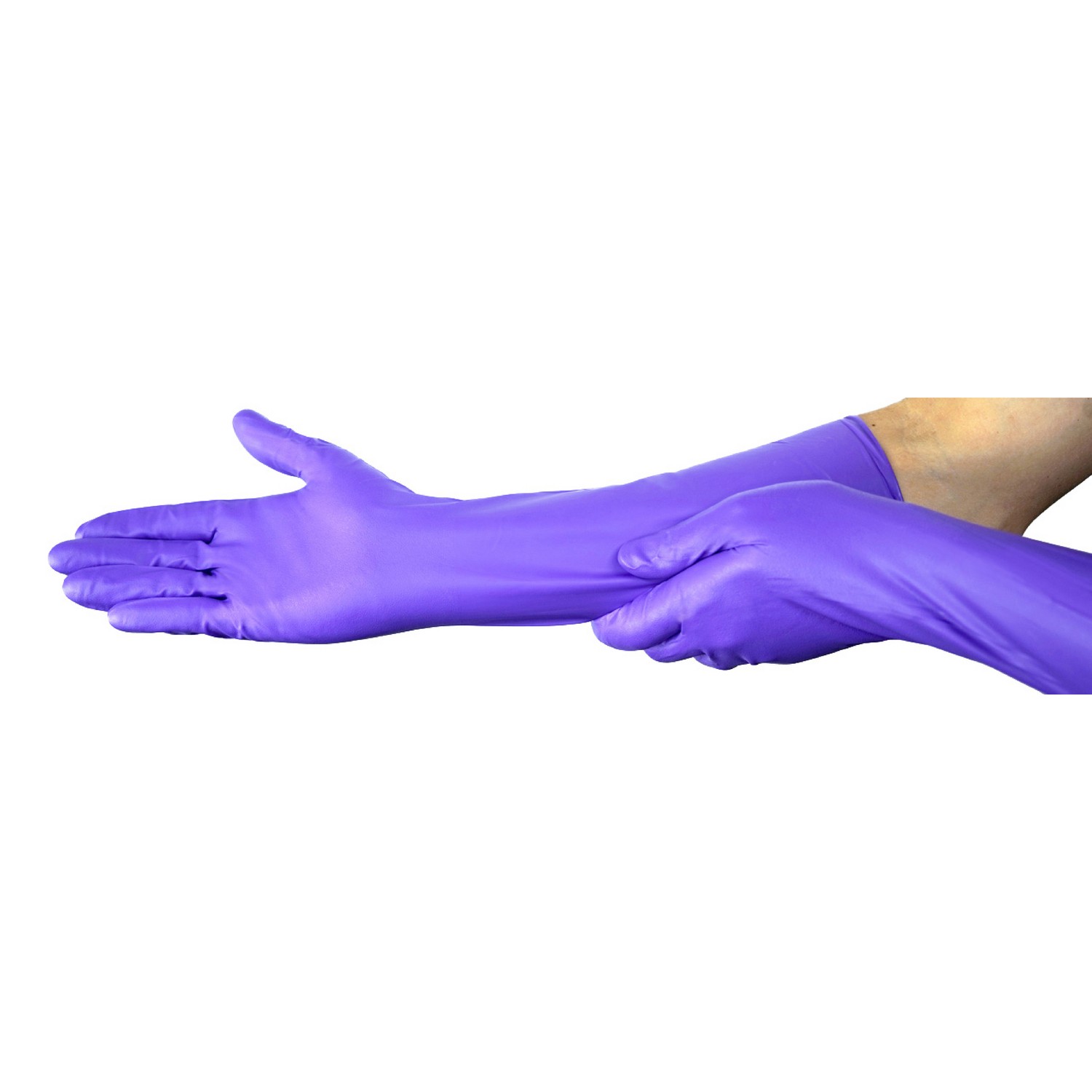 Purple MAX Nitrile Exam Gloves Small Purple Non-Sterile 50/Bx thumbnail 11