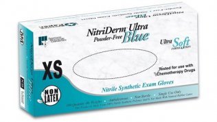 Nitriderm Ultra Blue PF Gloves Medium 100/Box 157200 thumbnail 3