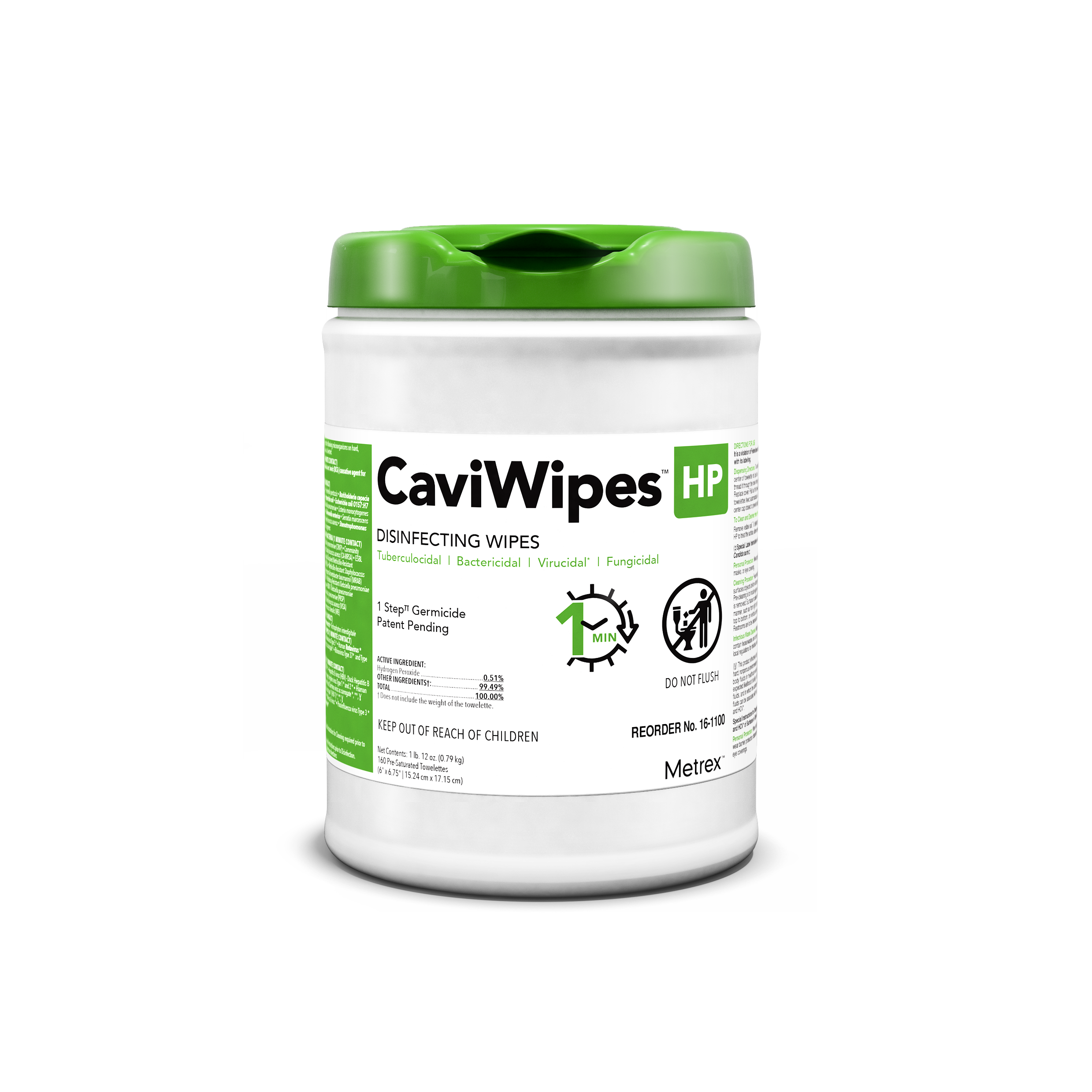 CaviWipes HP Surface Disinfectant Large Canister 160/Cn product image