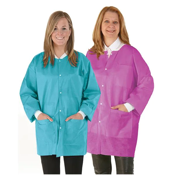 SafeWear Disposable Hipster Jacket, Medium, Pretty Pink, 12/Pk, 8102-B thumbnail 13