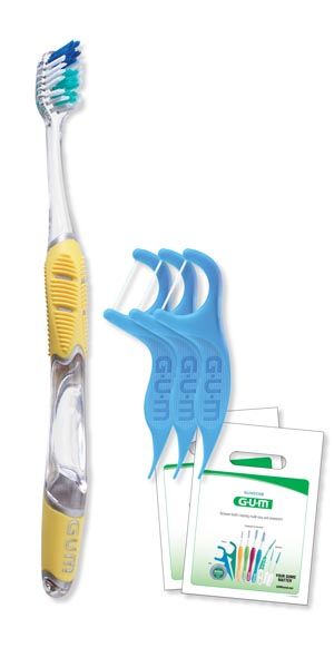 GUM Complete Care Toothbrush / Flossers Patient Pack Ea thumbnail 5