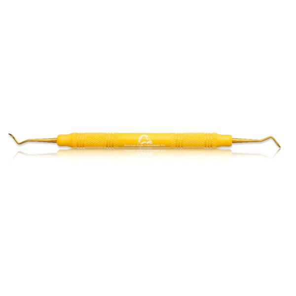 Sickle Scaler, XP, # 204S, Posterior, EagleLite, Resin, 3/8", Yellow, 1/Pk, AES204SXPX thumbnail 10