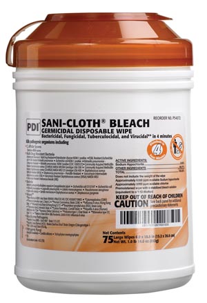 Sani-Cloth Bleach Germicidal Wipes 160/Pk thumbnail 3