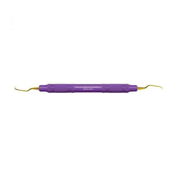 Universal Curette, XP, # 1-2 Barnhart, Narrow Blade Anterior, EagleLite, Resin, 3/8", Purple, 1/Pk, AECB1-2XPX thumbnail 10