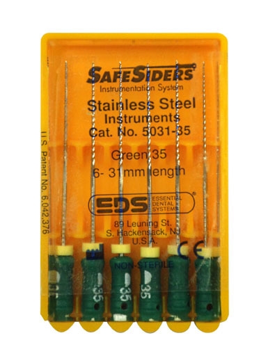 SafeSider Stainless-Steel Hand Reamers, 31 mm, 0.02 Taper, # 35, Green, 6/Pk, 5031-35 thumbnail 5