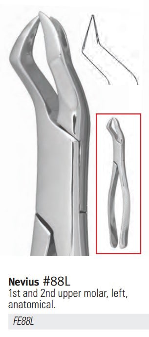 Extracting Forceps Size FE88L 1st And 2nd Molar Upper Left Ea thumbnail 4