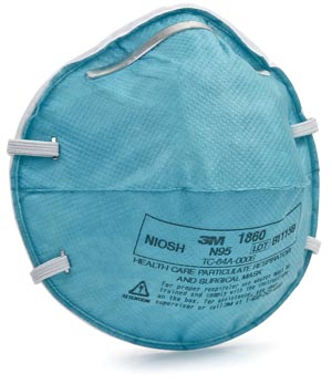3M Particulate Respirator 1860, N95, 20/Box thumbnail 3
