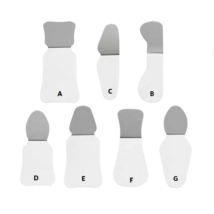 Metal Photographic Mirror F-Shape Adult/Child Occlusal - Metal Photographic Mirror F-Shape Adult/Child Occlusal - Image 1