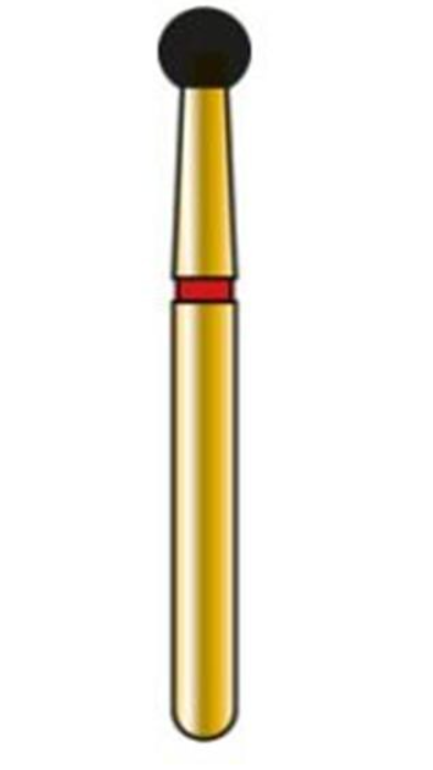 Alpen Multi-Use Diamond Burs, FG, Round, # 801, 2.3 mm, Fine, Red, 5/Pk, 60031885 thumbnail 2