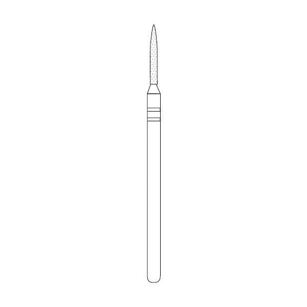 #X265.10 Coarse Two Striper® Lab Diamond Bur Flame HP thumbnail 6