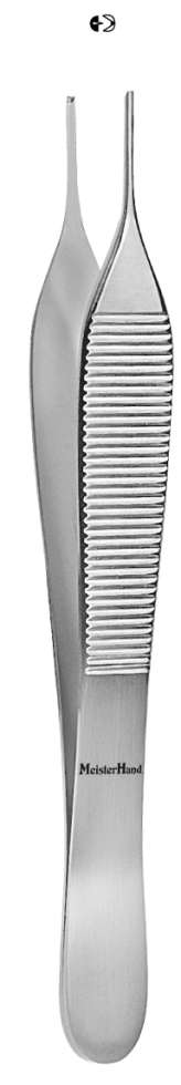 Meister-Hand Adson Tissue Forcep Straight 4-3/4" Autoclavable Ea thumbnail 2