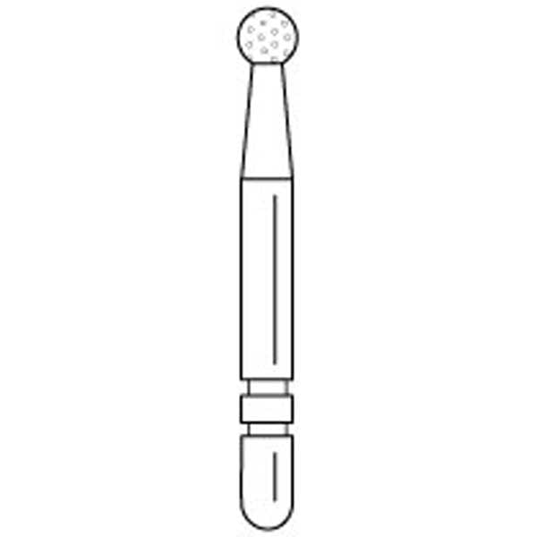 Two Striper, TSZtech, Diamond Burs, FG, Long Shank, Round, L125ZX, 1.7 mm, 3/Pk, 2013685 thumbnail 7