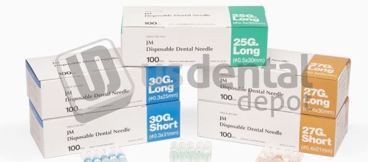 Disposable Dental Needles, Plastic Hub, Ga 25, Long, 100/Pk, 20-25GL thumbnail 7