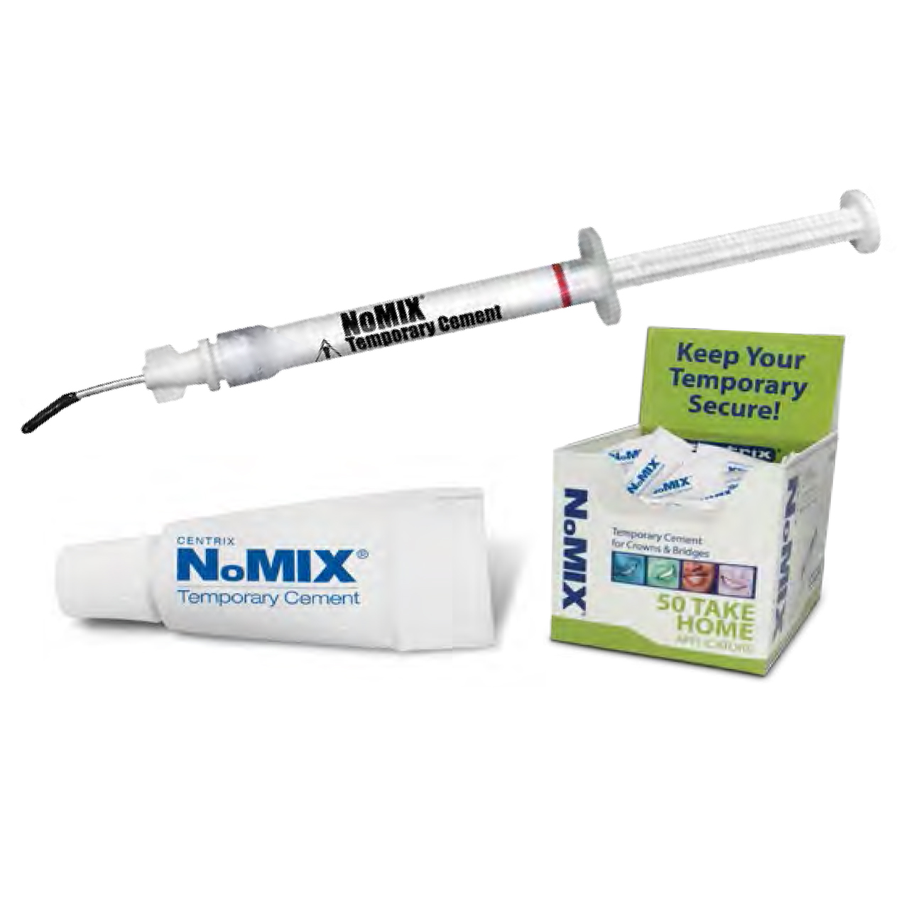 NoMix Temporary Cement, Syringe Refill Kit, 1 ml, 12/Pk, 290040 thumbnail 14