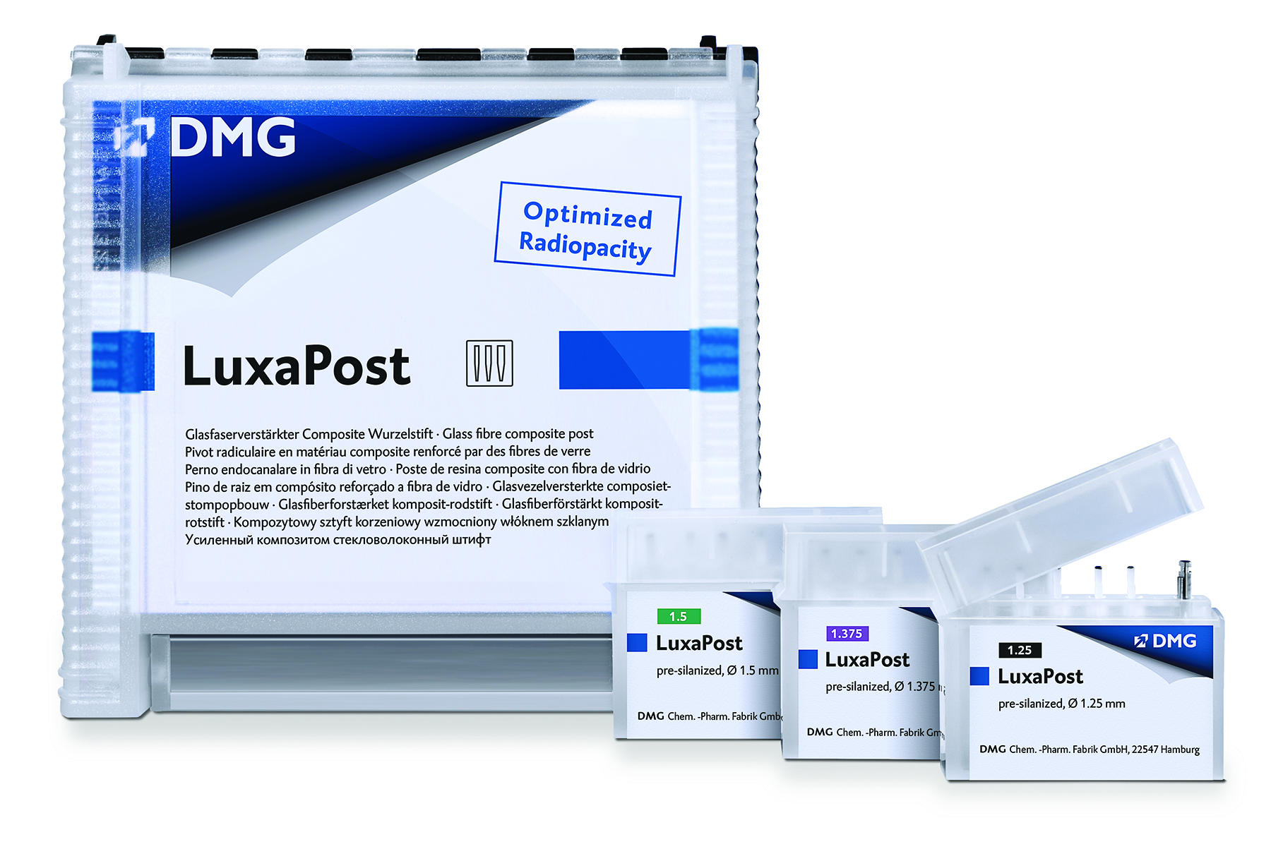 LuxaPost Fiber Posts Refill Kit 1.25 mm Tapered 5/Pk thumbnail 5