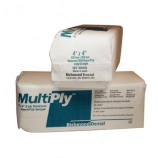 Multiply Cotton Non-Woven Sponge 4x4" 8 Ply Non-Sterile thumbnail 6