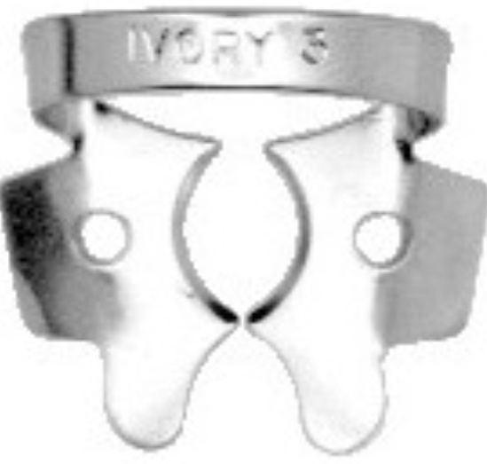 Hygenic Rubber Dam Clamp, Gloss Finish, # W3, Wingless, 1/Pk, H03814 thumbnail 8