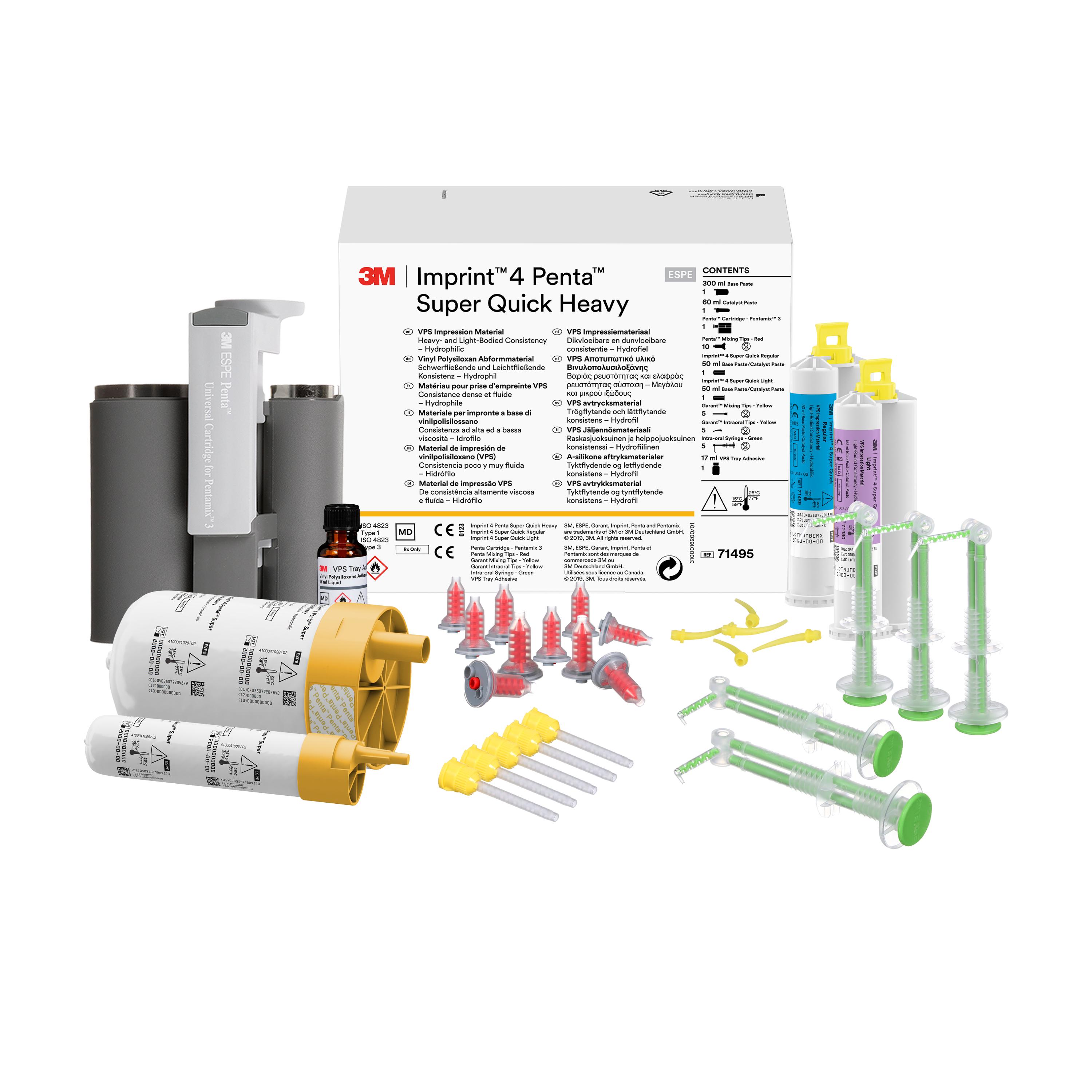 3M™ Imprint™ 4 Penta™ Impression Material Spr Quck 460 mL HB Mint Intro Kit Ea product image