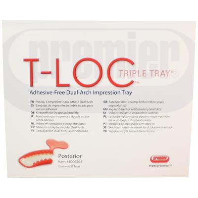 T-Loc Triple Tray Impression Trays, Dual-Arch, Posterior, 35/Pk, 1006204 thumbnail 10