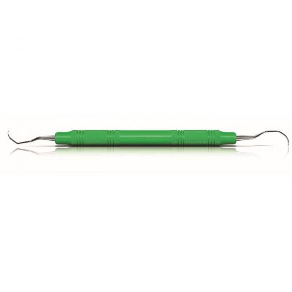 Titanium Implant Curette, # L3-4 Langer, Posterior, EagleLite, Resin, 3/8", Green, 1/Pk, AEIIL3-4X thumbnail 6