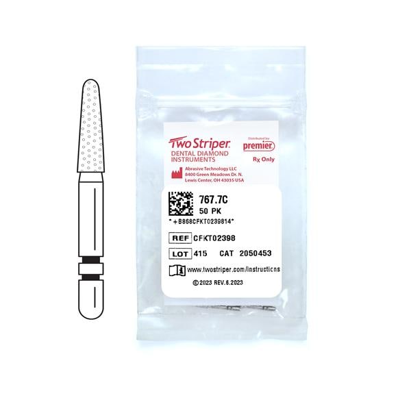 Two Striper 16A Diamond Bur Coarse 767.7C 50/Pk thumbnail 6