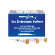 Monoject Endodontic Irrigating Syringes with Needles, 3 cc, 27 Ga, 1.25", Yellow, 100/Pk, Z8881513850 thumbnail 10