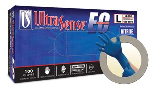 MICROFLEX UltraSense EC Nitrile Exam Gloves 2X-Large Blue Non-Sterile 100/Bx thumbnail 2